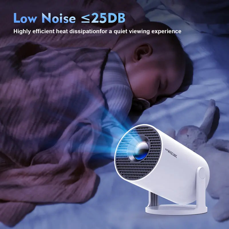 [CA warehouse] Magcubic HY300Pro Projector 290ANSI Android 14.0 Dual WiFi6 8K 4K Decode Auto Keystone Correction Wireless BT5.4 130"Screen 1280*720P Built-in Speaker Allwinner H726 180° Rotatable Mini Portable Home Cinema Outdoor Audio Gift